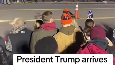 President Trump arrived in SC for the football game.