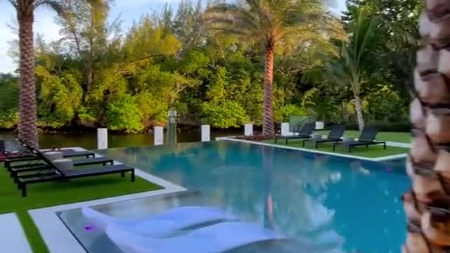 Check out this backyard of a $29million home we shot in Boca Raton.