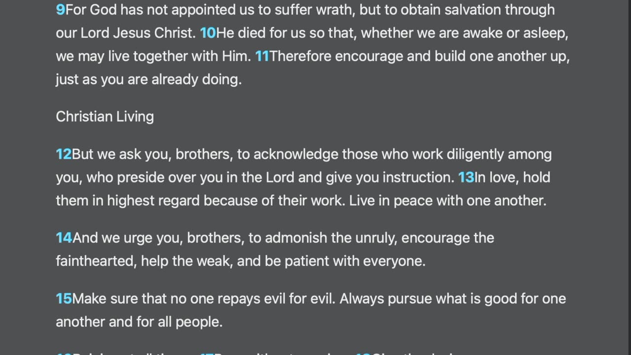 1 Thessalonians 5