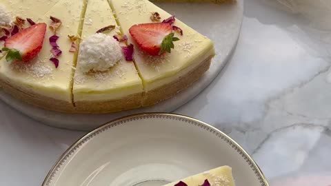 White chocolate cheesecake(no bake)