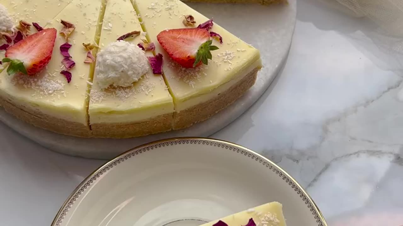 White chocolate cheesecake(no bake)