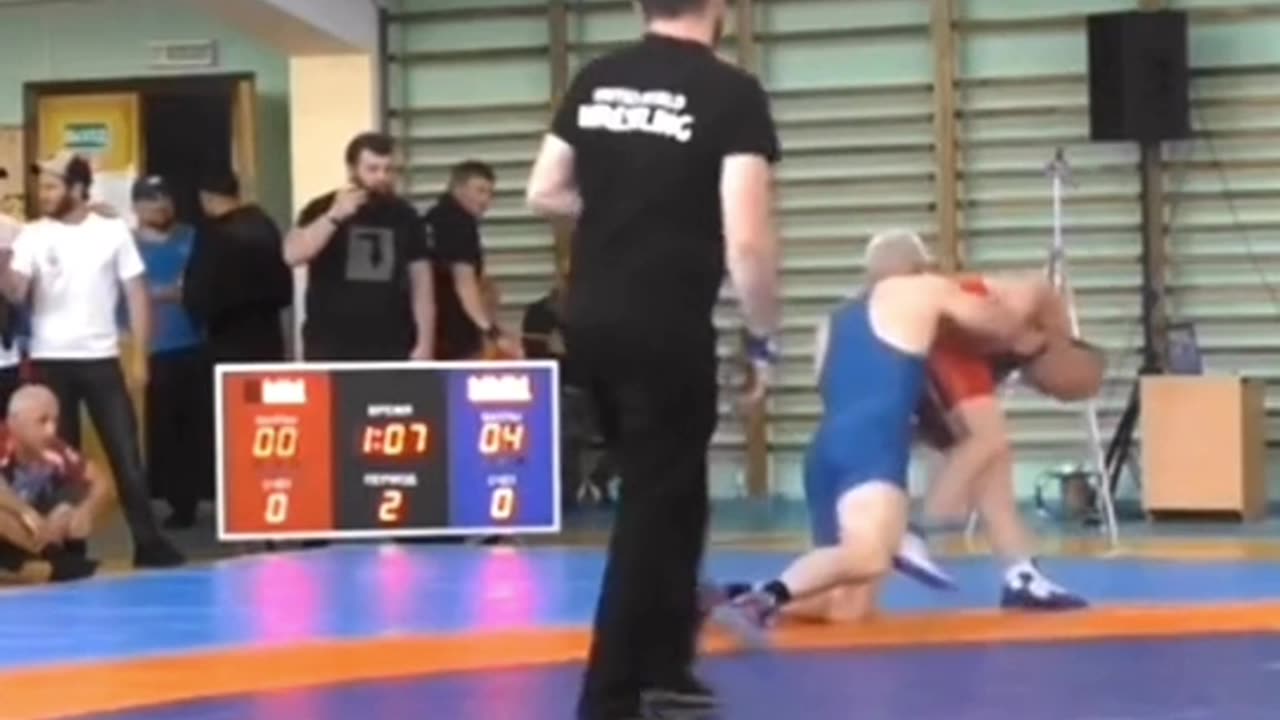 old man in wrestling