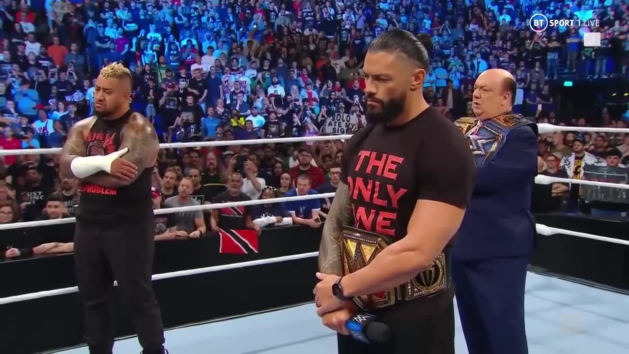 roman and solo vs usos segment before their clash at MITB