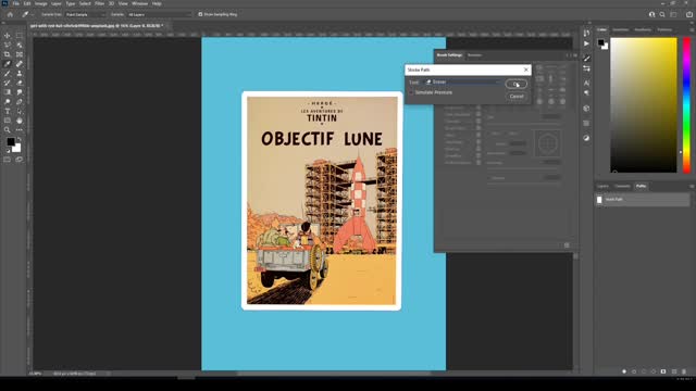 Stamp effect using Photoshop