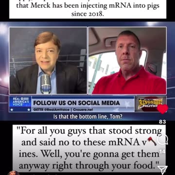 More talk about these sick traitor fools putting MRNA in the food