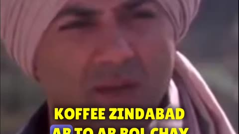 gadar film funny dubbing tea lover