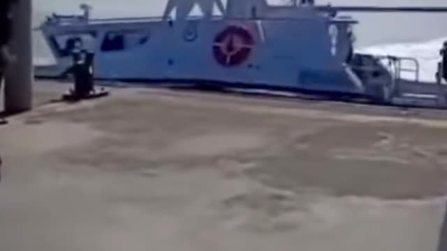 The yacht almost ran into the wall
