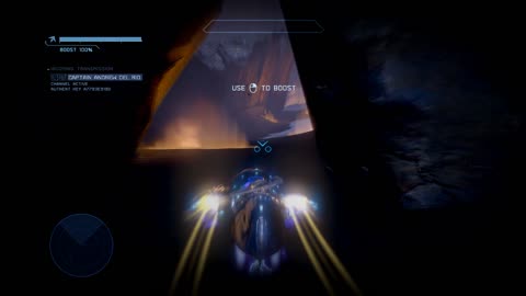 Halo 4 Escaping the exploding planet on a Ghost