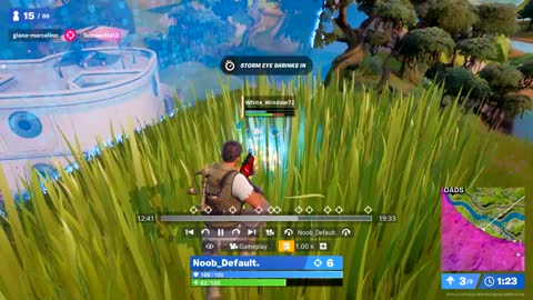 Fortnite noob default getting 11 kills solo victory