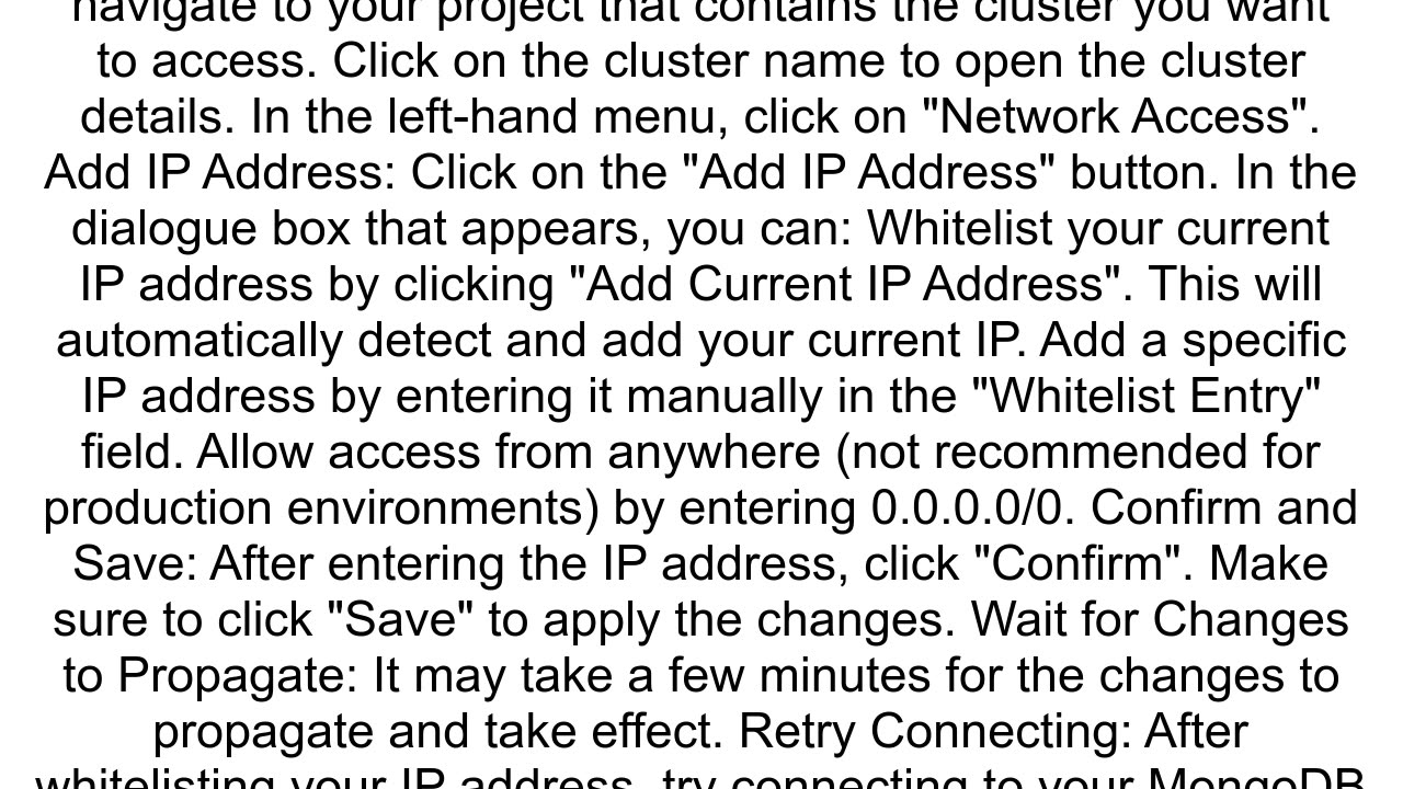 Connection to MongoDB cluster getting failed through NodeJS