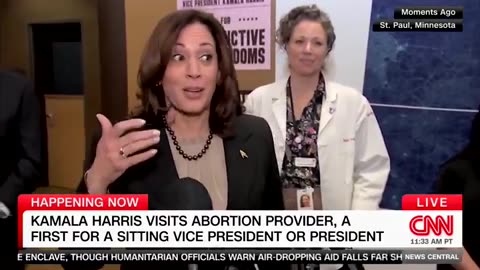 Kamala at an abortion clinic uterus! That party of the body needs a lot of medical care