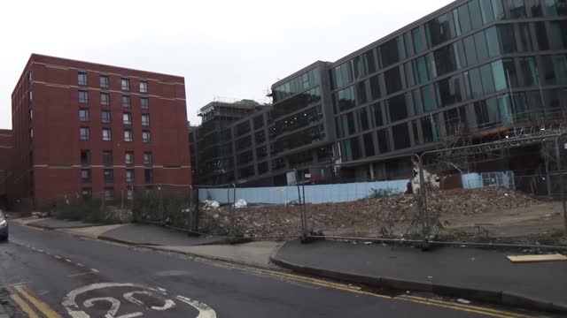 Hollis croft West Bar old industrial heritage wiped out and turned into student flats Sheffield.