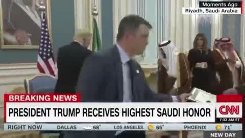 PRESIDENT TRUMP RECIEVE THE HIGHEST SAUDE HONER ,TROWBACK.