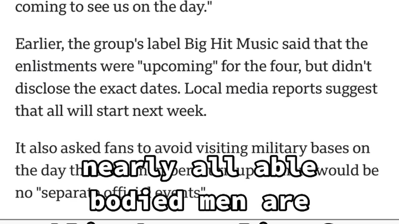 BTS / VIP Military Service