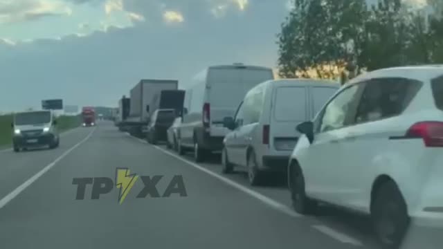 Queue for gasoline in Lviv