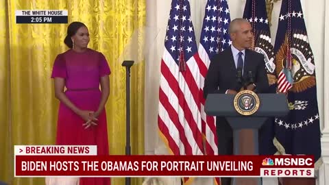 Barack Obama Thanks Biden For 'Faith In Our Democracy' At White House Portrait Unveiling