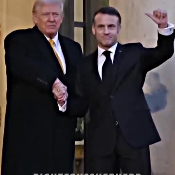 TRUMP Does 'The Handshake' on BETA Macron🤣