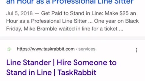 GET PAID TO STAND IN QUEUE