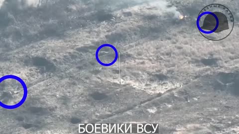 Work of Artillery and Drones on AFU Near Toretsk