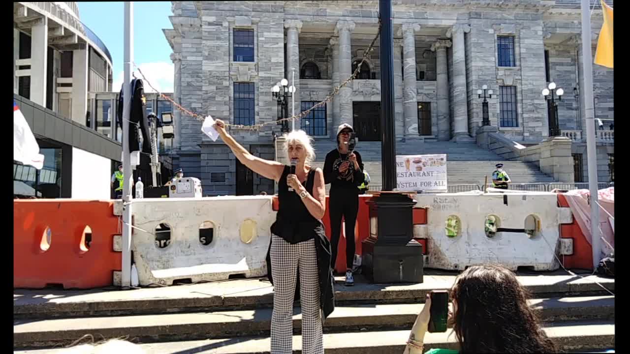 Wellington Protest Speech by Lois Jordan 17-02-2022