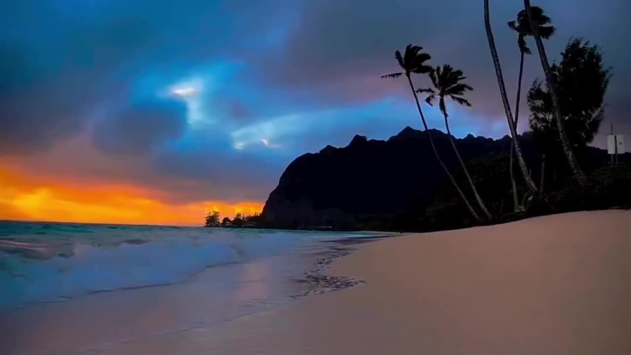 Sunset In Hawaii