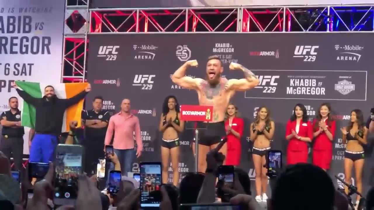 2018 UFC 229 Khabib Nurmagoedov vs Conor McGregor stredown