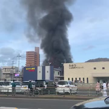 Large fire breaks out in residential area of Fukushima, Japan