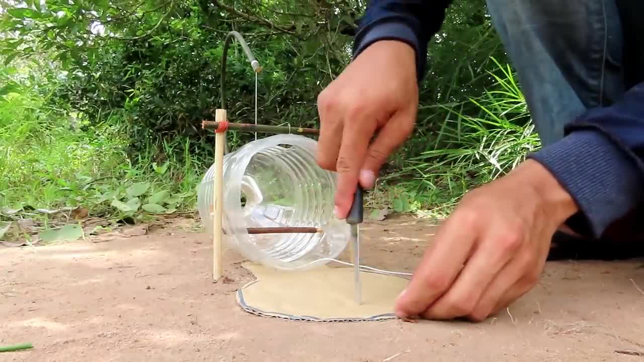 Creative Unique Quick Parrot Trap Using 5 Liters Bottle, Paper And Woods - Bird Trap Working 100%_p6