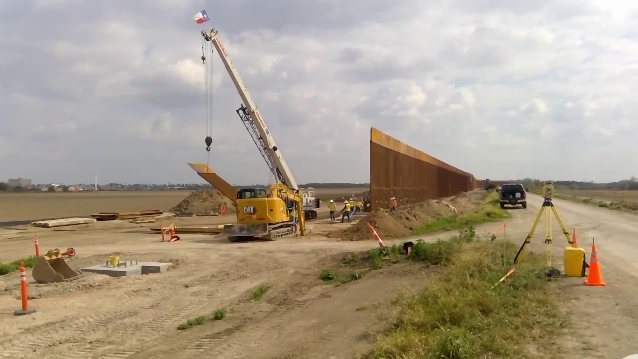 Texas Border Wall Construction Continues After DHS Mayorkas Impeachment