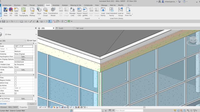 AUTODESK REVIT ARCHITECTURE 2022: WALL REVEAL AND SWEEP