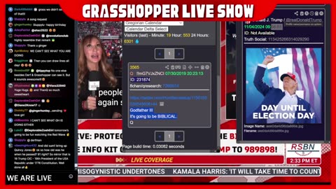 Grasshopper Live Decode Show - President Trump Rallies November 4th 2024 Part 1