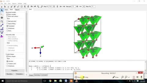 How to Draw Wurtzite Crystal structure of ZnO (Hexagonal Str.) using VESTA software