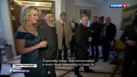 Vladimir Putin trying to drill Megyn Kelly in Russia