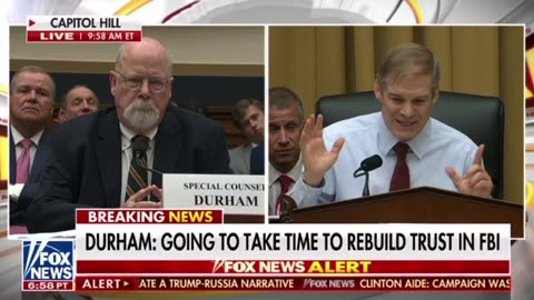 Jim Jordan drops truth bombs during John Durham Testimony