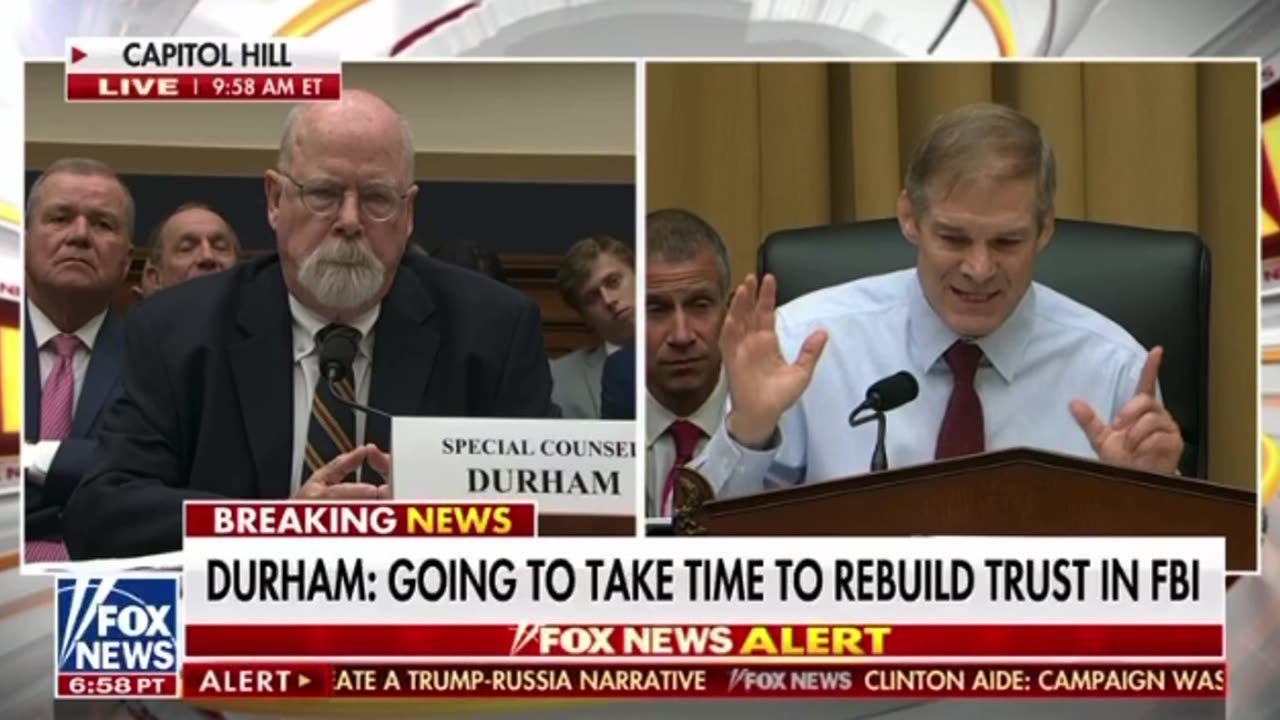 Jim Jordan drops truth bombs during John Durham Testimony