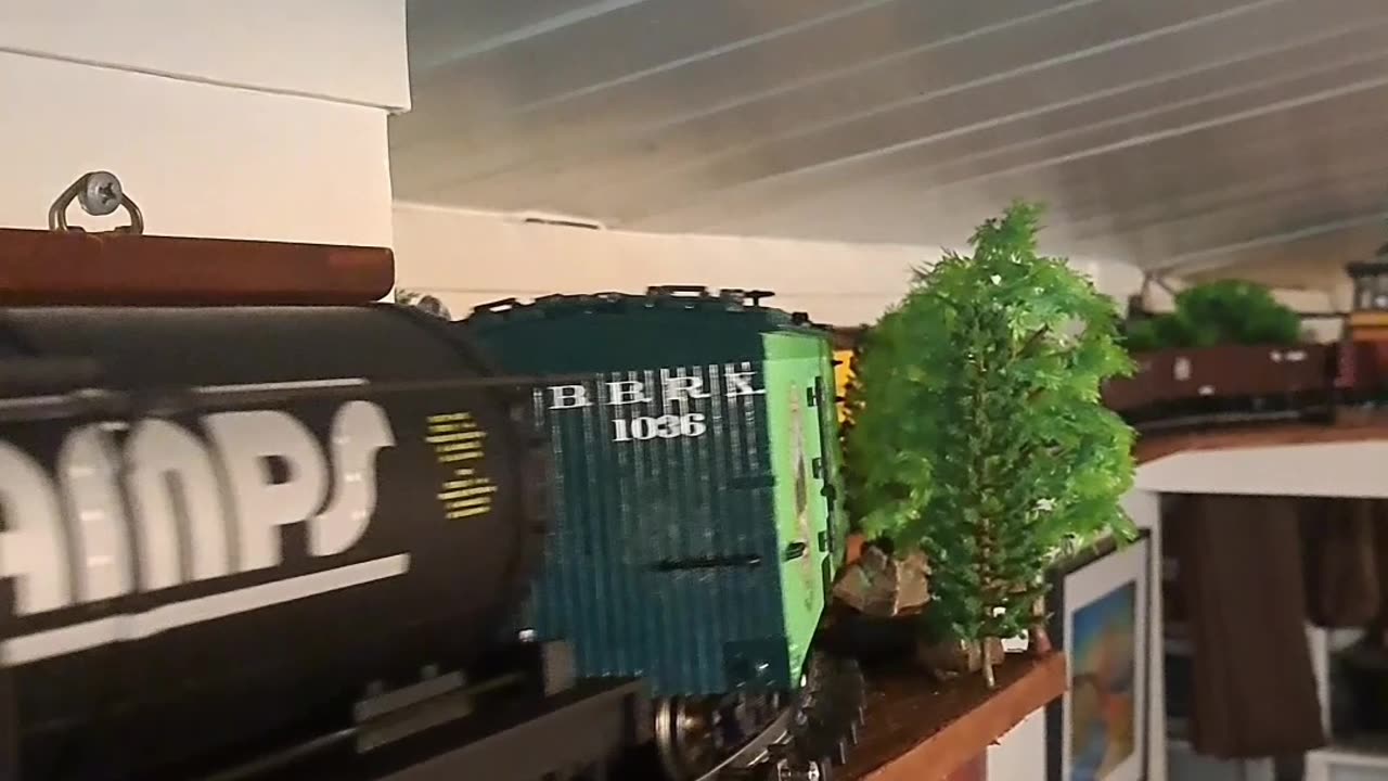 GP30's on the shelf train