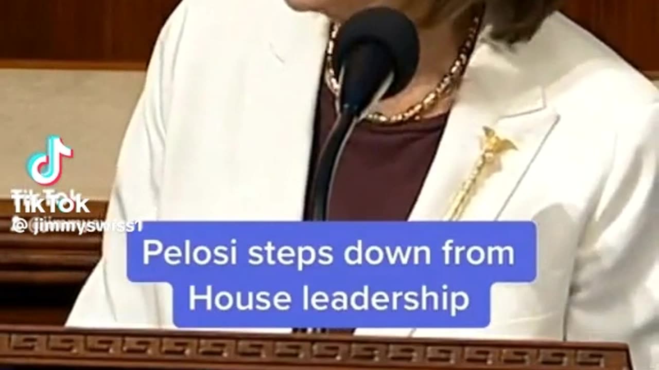 Nancy Pelosi when she stepped down lol