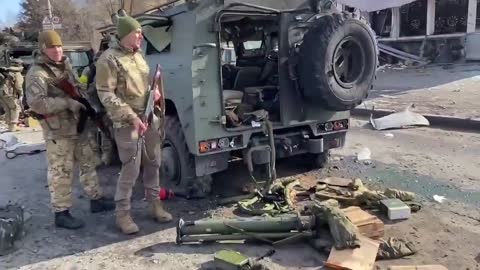 Another shattered column of Russian occupiers