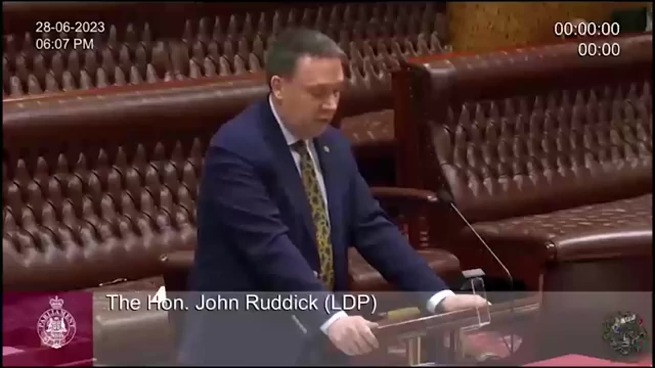 John Ruddick MLC maiden speech to NSW Parliament