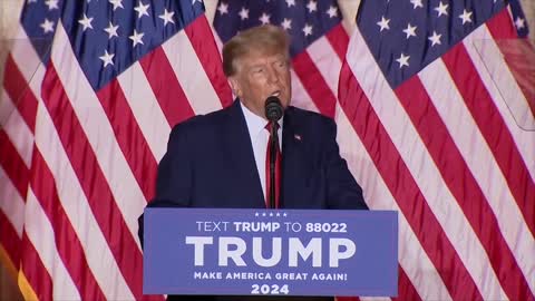 Discours d'annonce de candidature de Trump en Français 15/11/2022