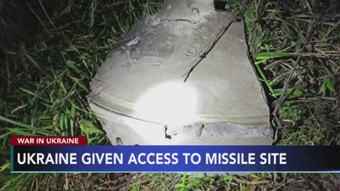 Ukraine given access to site of deadly missile explosion