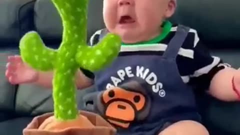 Cute Baby Playing With Toys
