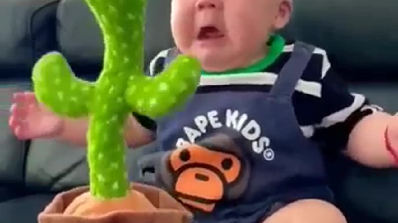 Cute Baby Playing With Toys