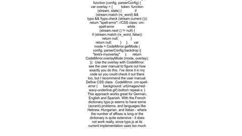 CodeMirror with spell checker