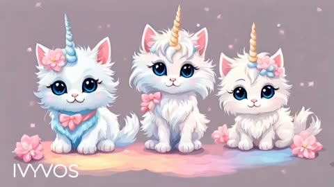 Dancing Alicorn Kittens | Ivyvos | 1 min |😁 A moment to brighten your day.