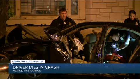 Man hits tree, killed in crash near 29th and Capitol; 3 others injured