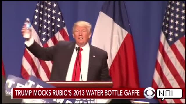 Trump “Throwing ”Water at Public For Fun