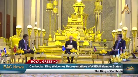 Cambodian King Welcomes Sultan of Brunei and Representatives of ASEAN Member States