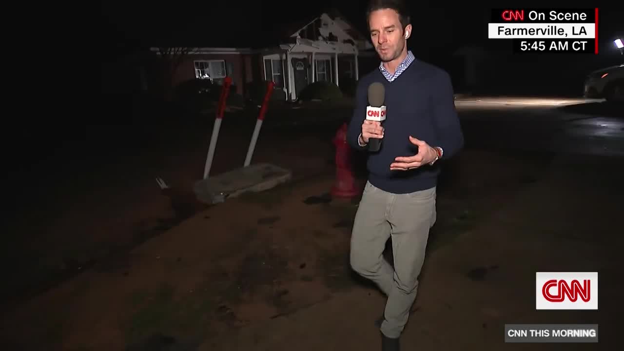 CNN reporter walks through damage left by deadly severe storms