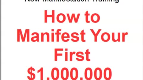 How to manifest your first $1,000,000